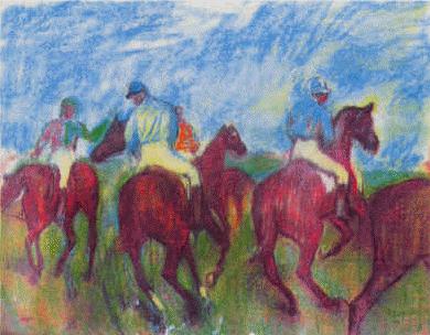 Edgar Degas Before the Race_k china oil painting image